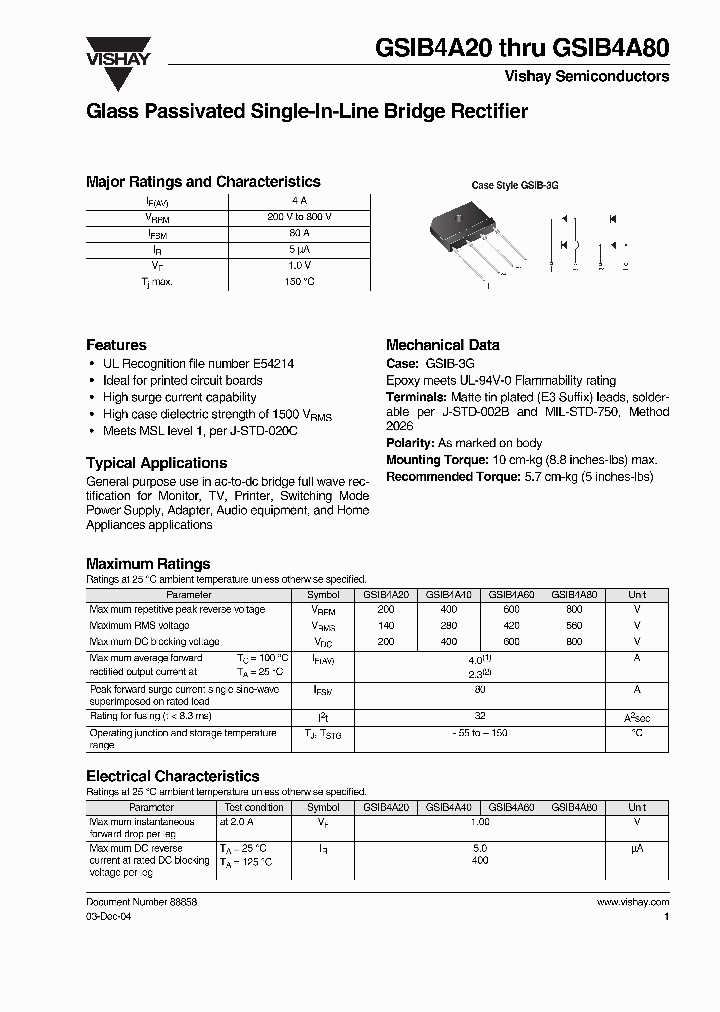 GSIB4A40_4990885.PDF Datasheet