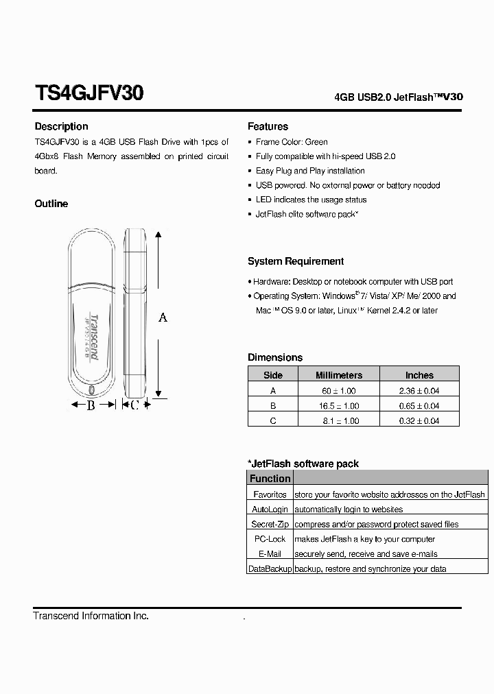 TS4GJFV30_4993681.PDF Datasheet