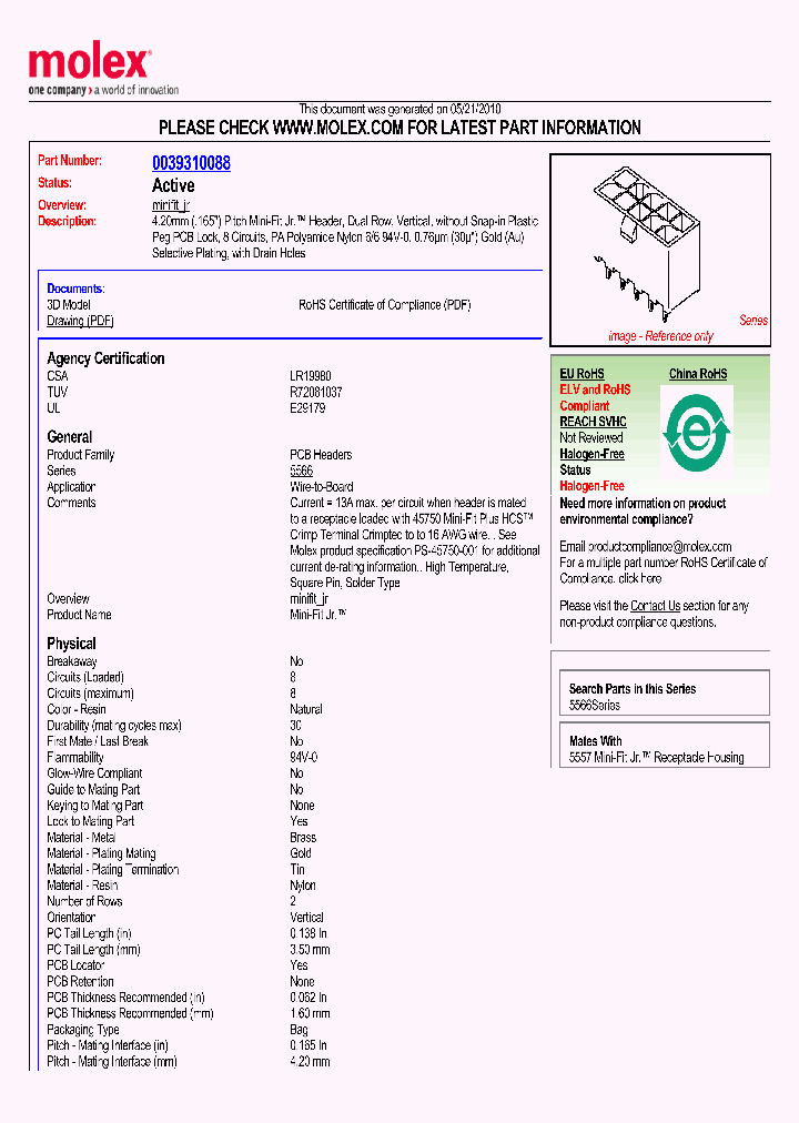 39-31-0088_4995032.PDF Datasheet