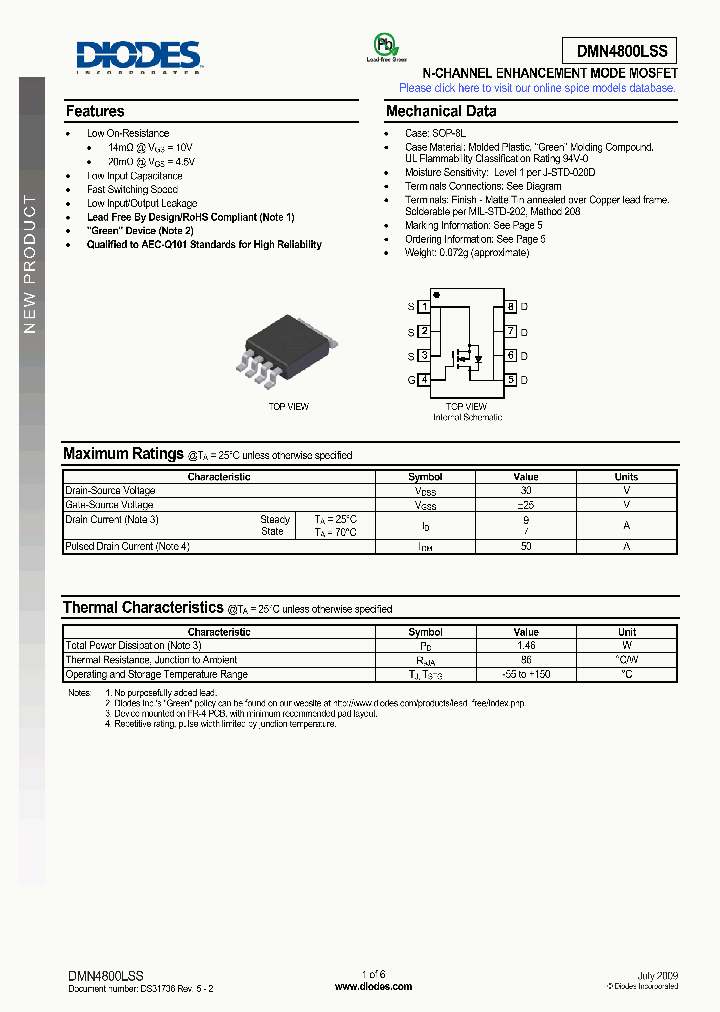 DMN4800LSS-13_4997943.PDF Datasheet