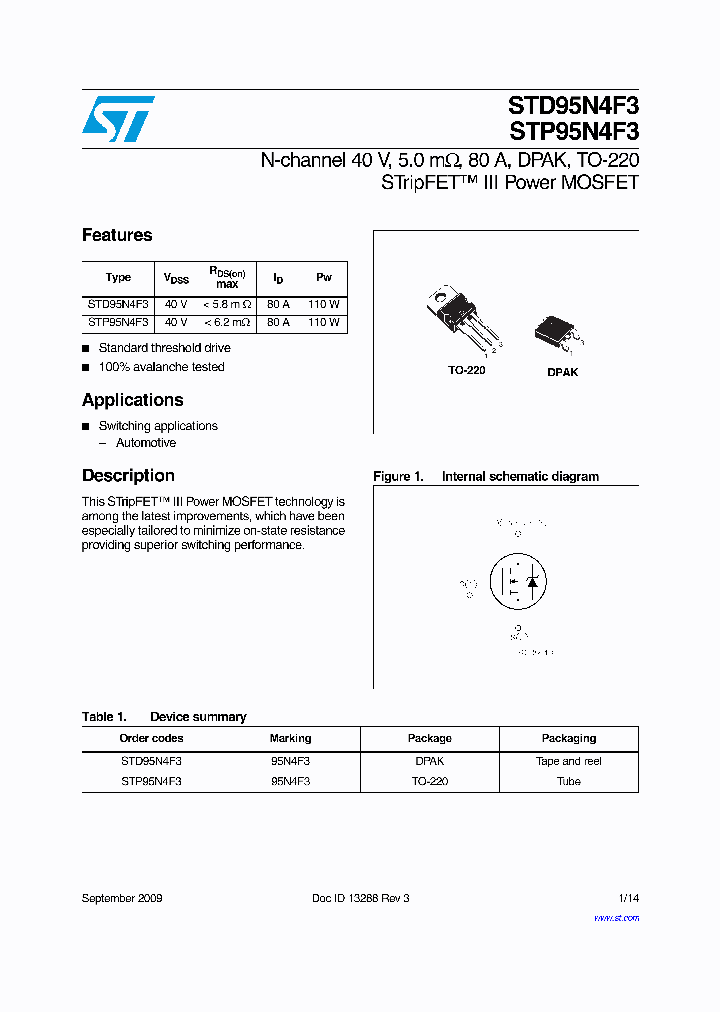 STP95N4F3_5005363.PDF Datasheet