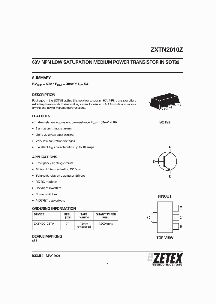 ZXTN2010Z_5013595.PDF Datasheet