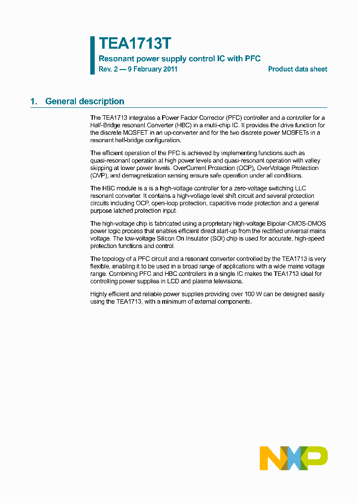 TEA1713T11_5013979.PDF Datasheet