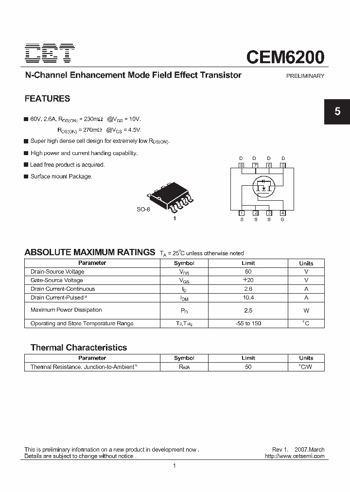 CEM6200_5015766.PDF Datasheet