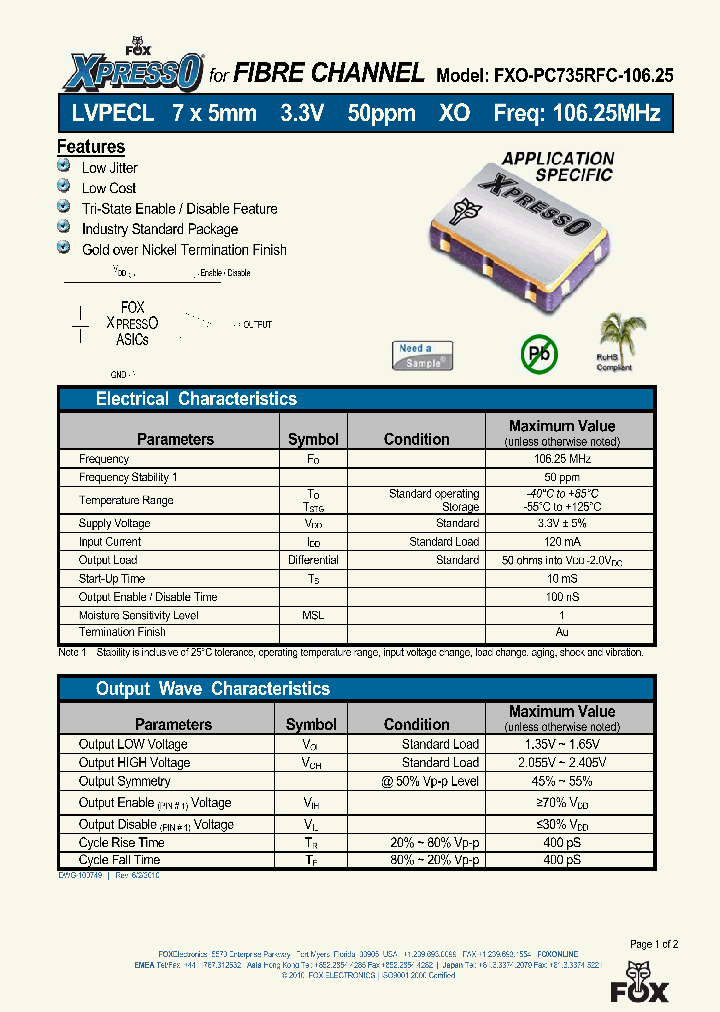 FXO-PC735RFC-10625_5018558.PDF Datasheet