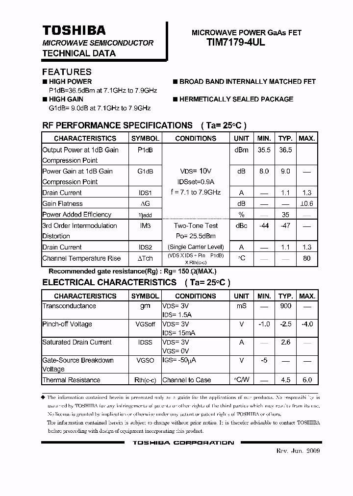 TIM7179-4UL_5019321.PDF Datasheet