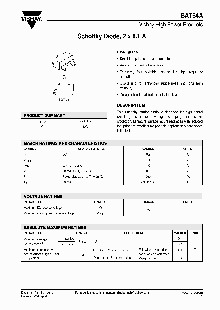 BAT54A_5020215.PDF Datasheet