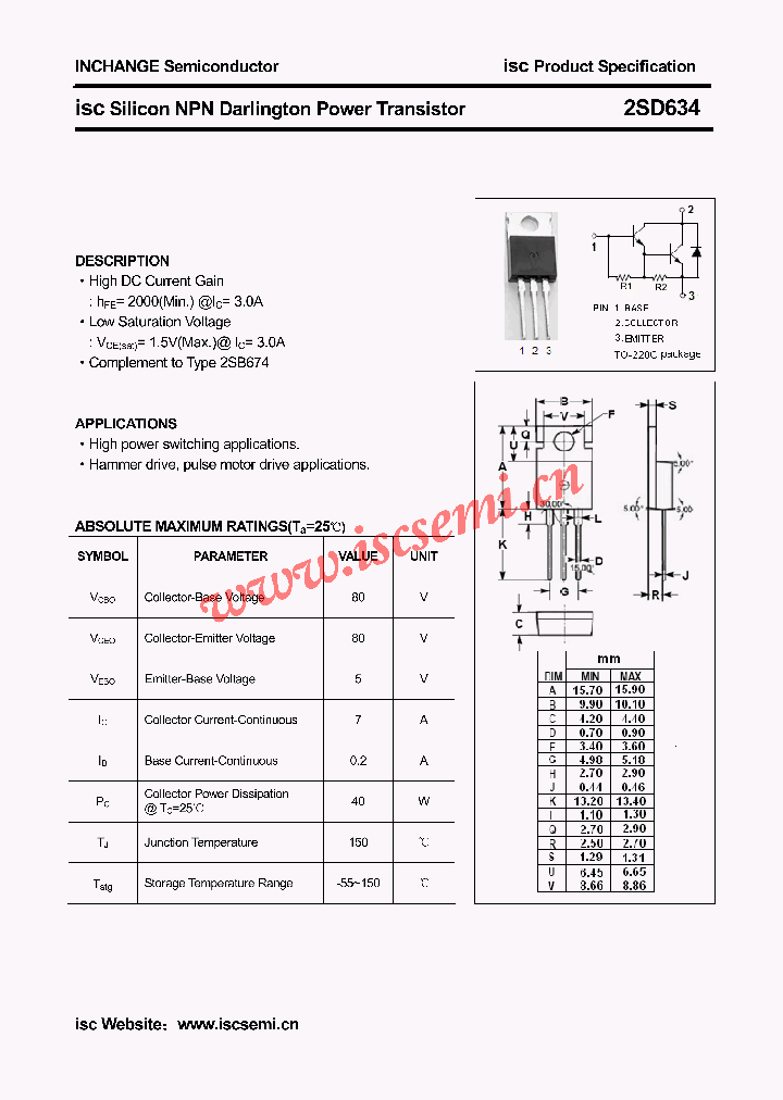 2SD634_5021450.PDF Datasheet