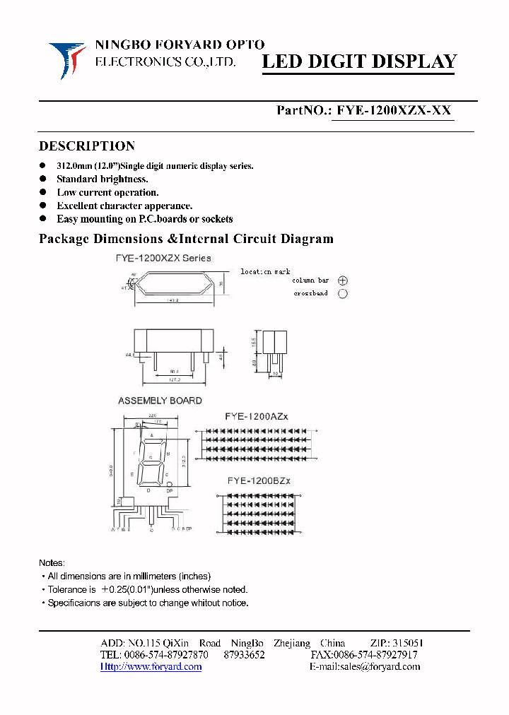 FYE-1200XZX-XX_5021945.PDF Datasheet