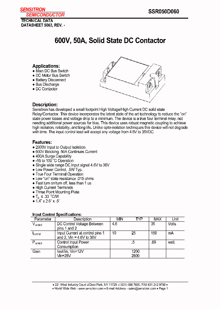 SSR050D060_5022017.PDF Datasheet