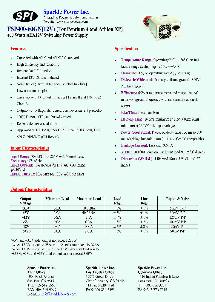 FSP400-60GN_5024391.PDF Datasheet