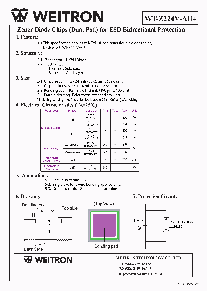 WT-Z224V-AU4_5026962.PDF Datasheet