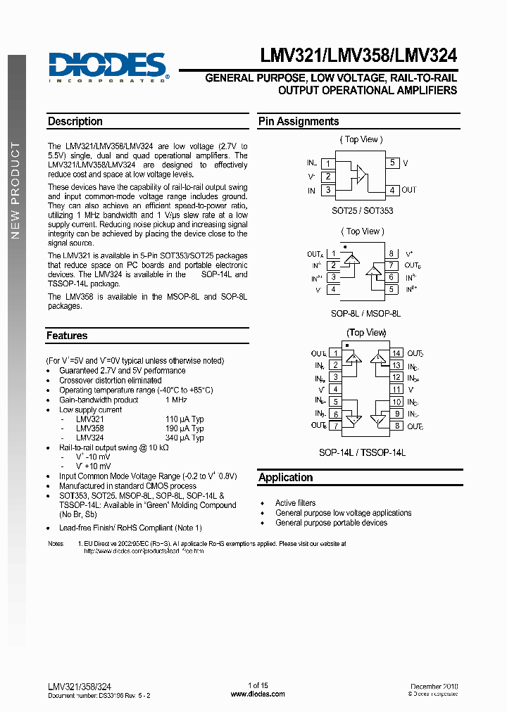 LMV32110_5027620.PDF Datasheet