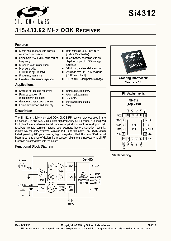 SI4312_5029045.PDF Datasheet