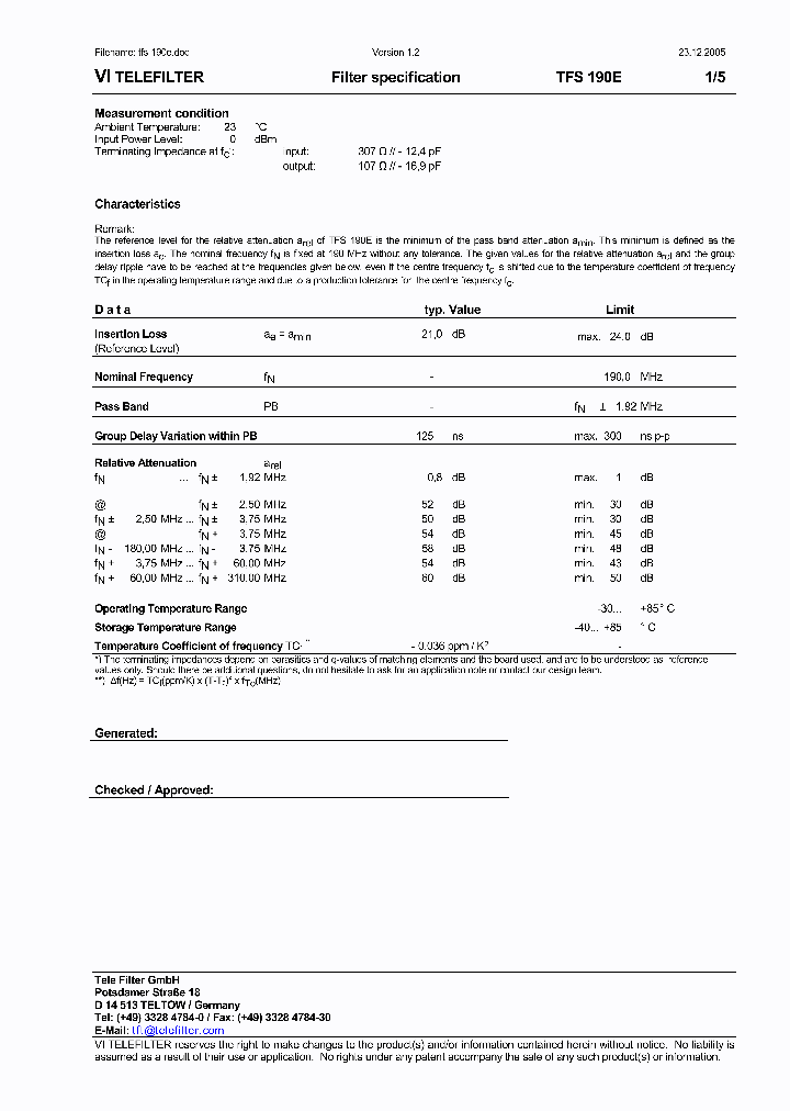 TFS190E05_5033114.PDF Datasheet
