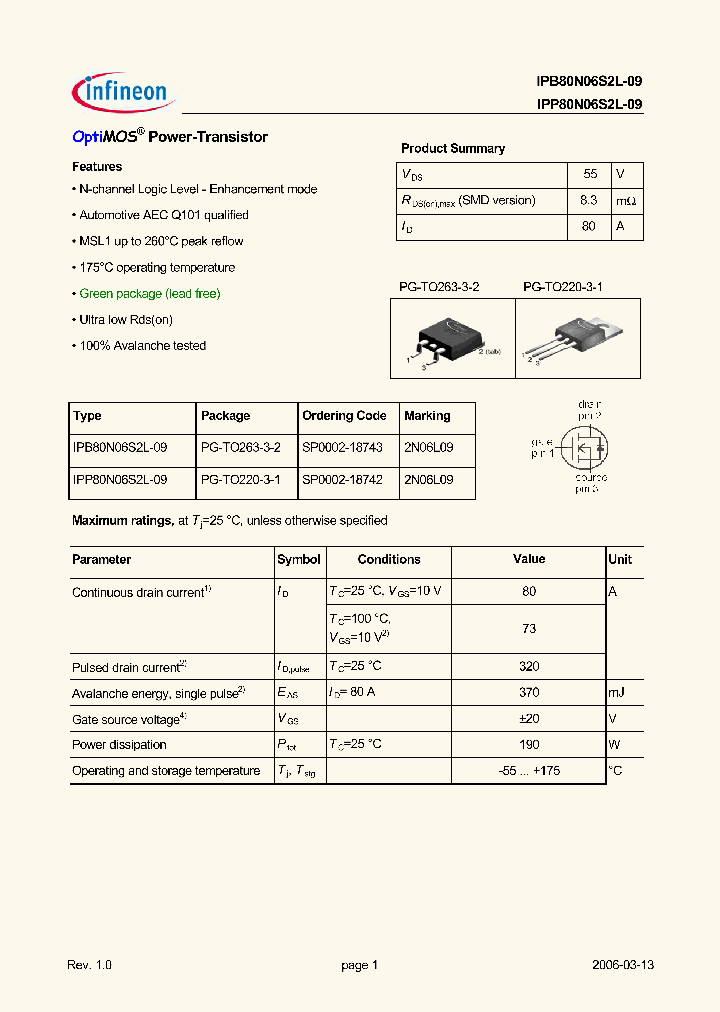 IPB80N06S2L-09_5036489.PDF Datasheet