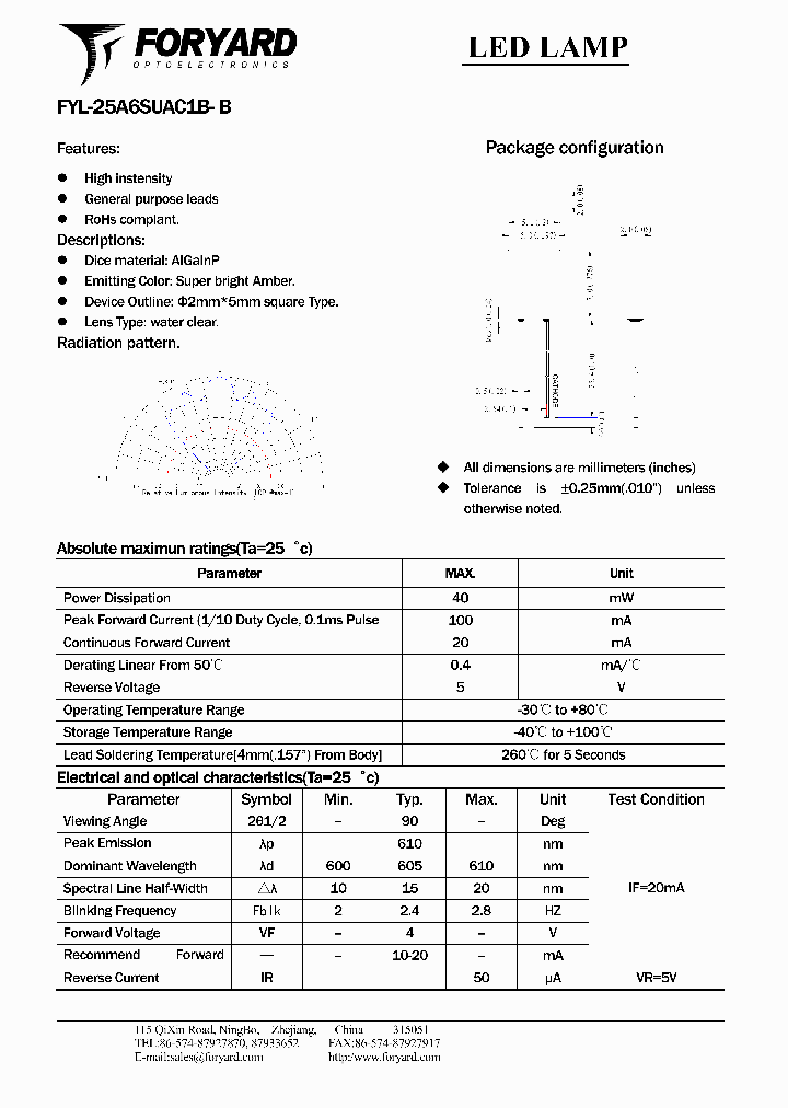 FYL-25A6SUAC1B-B_5036533.PDF Datasheet