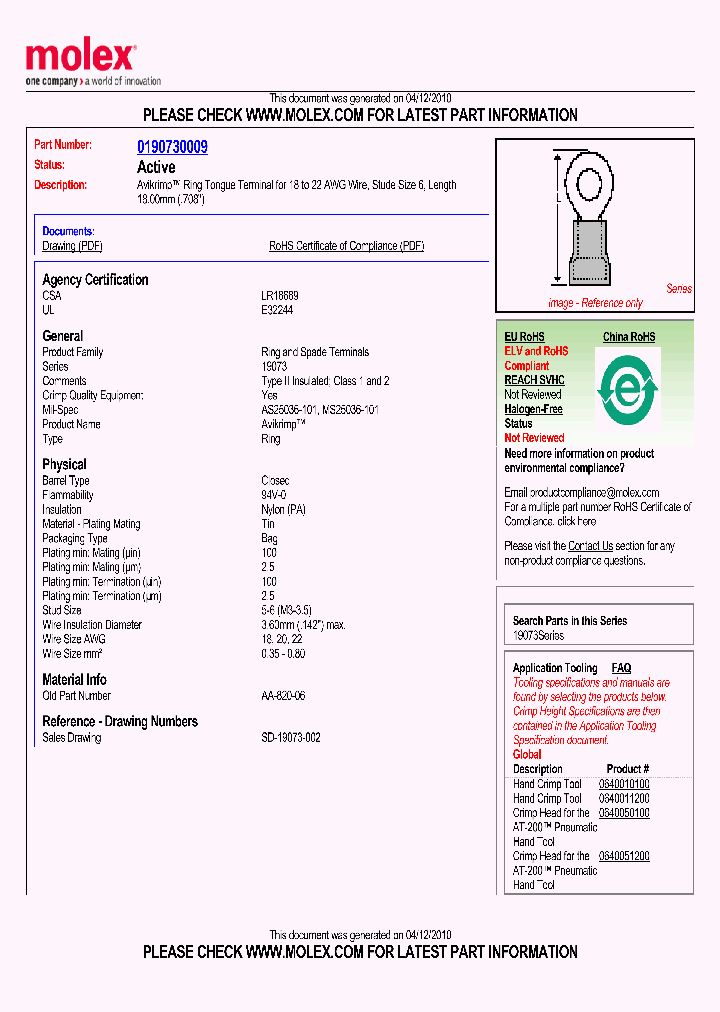 0190730009_5040621.PDF Datasheet