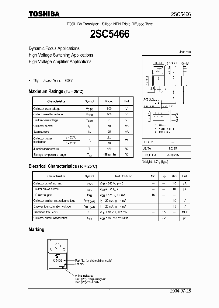 2SC5466_5043412.PDF Datasheet