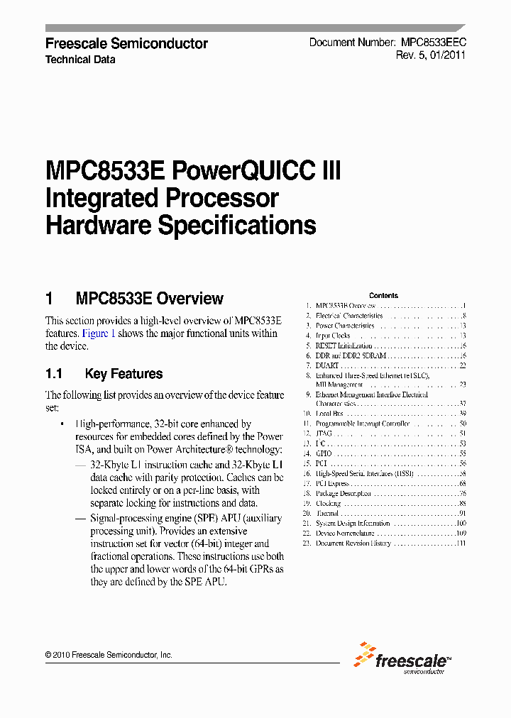 MPC8533E11_5046204.PDF Datasheet