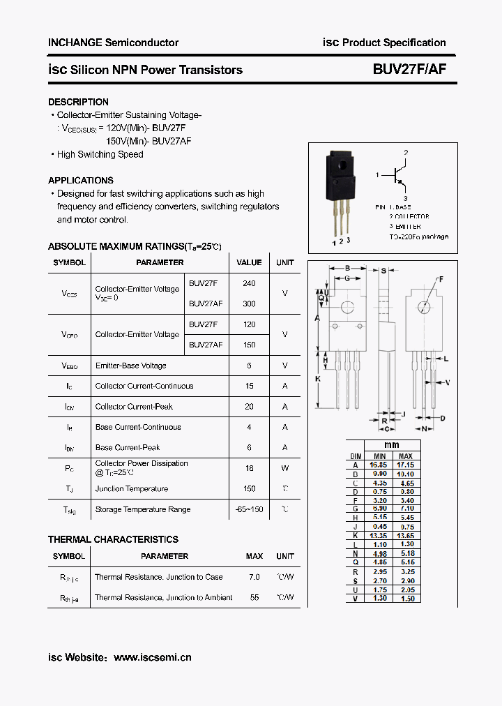 BUV27AF_5057563.PDF Datasheet