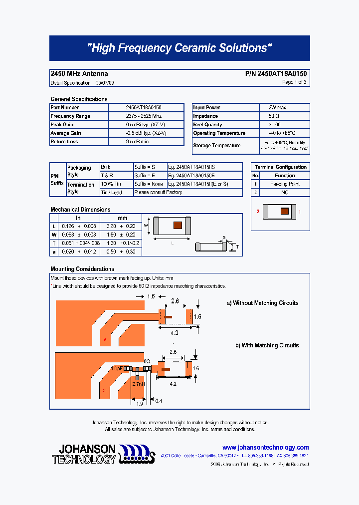 2450AT18A0150_5066359.PDF Datasheet