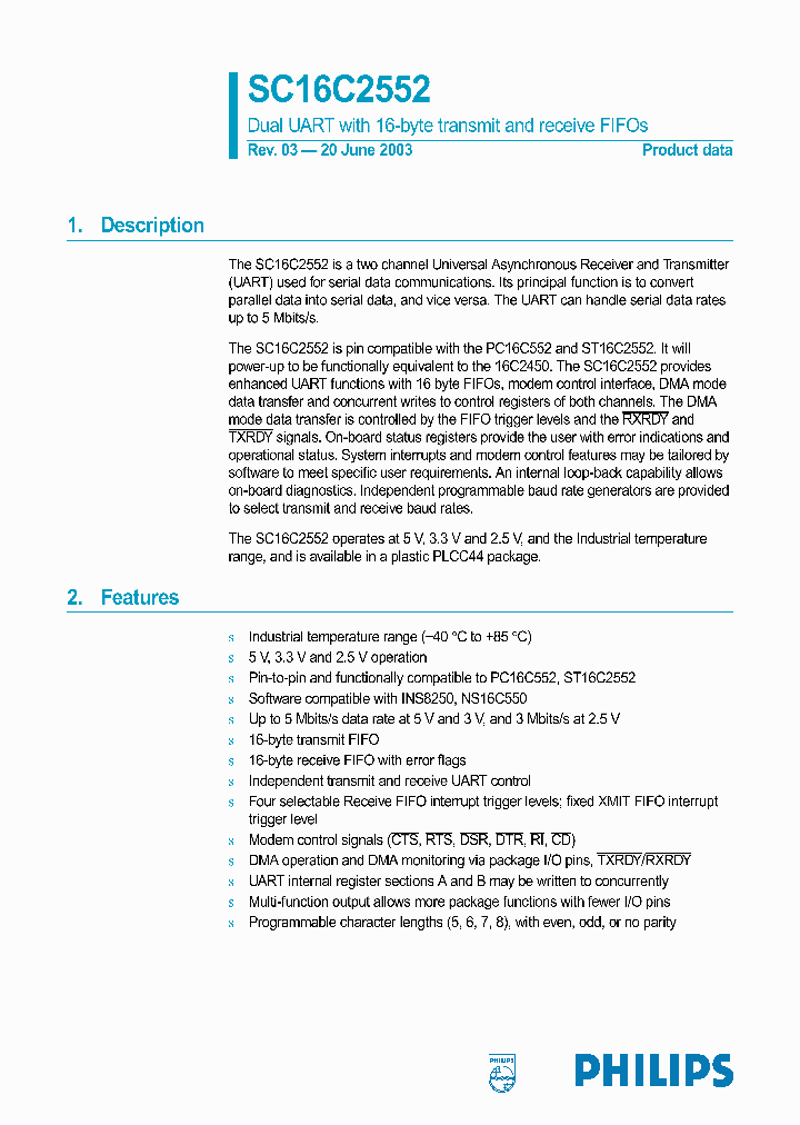 SC16C2552_12064.PDF Datasheet