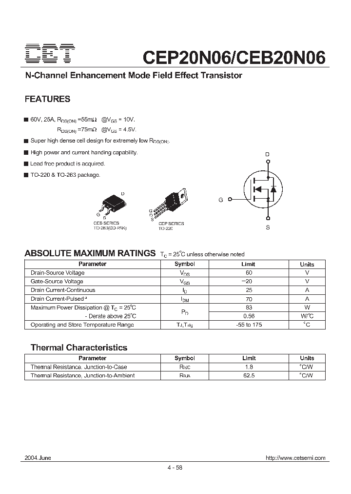 CEP20N06_17731.PDF Datasheet