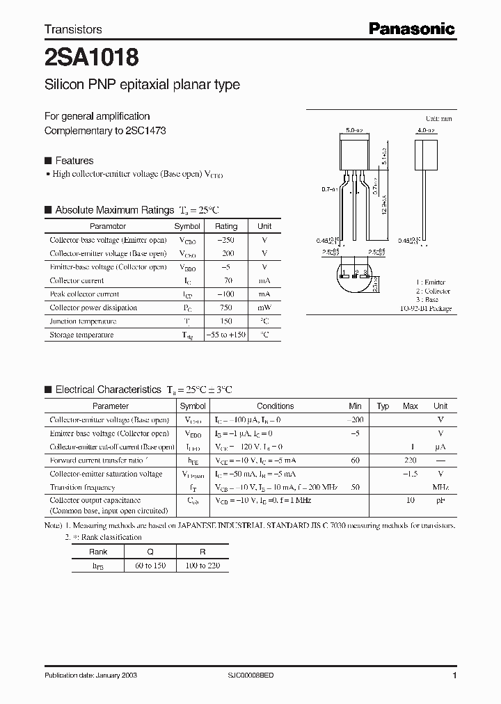 2SA1018_36616.PDF Datasheet