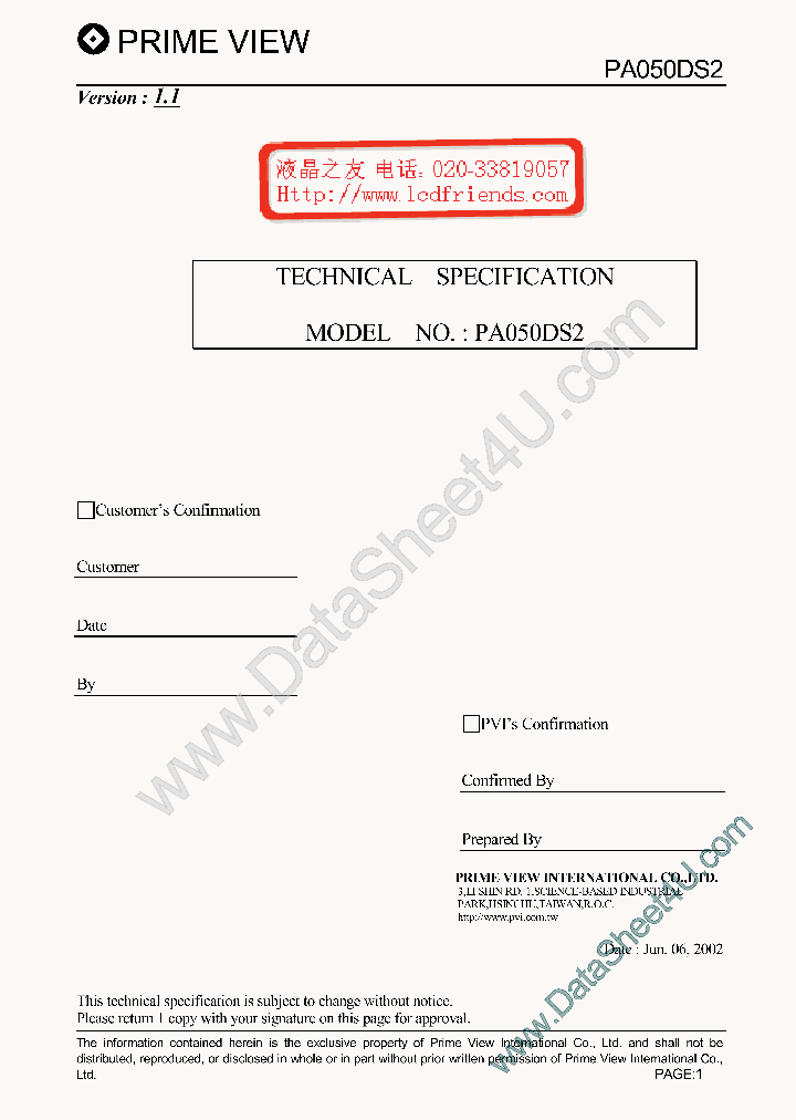 PA050DS2_37329.PDF Datasheet