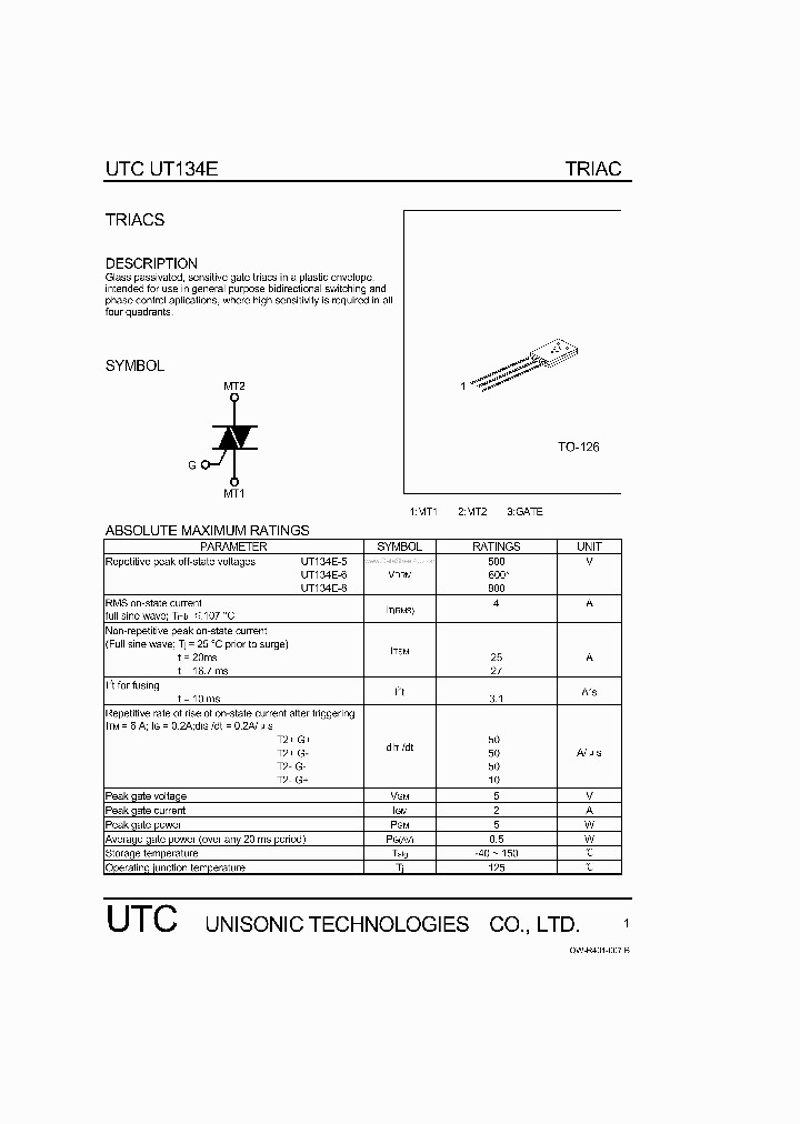 UT134E_37860.PDF Datasheet