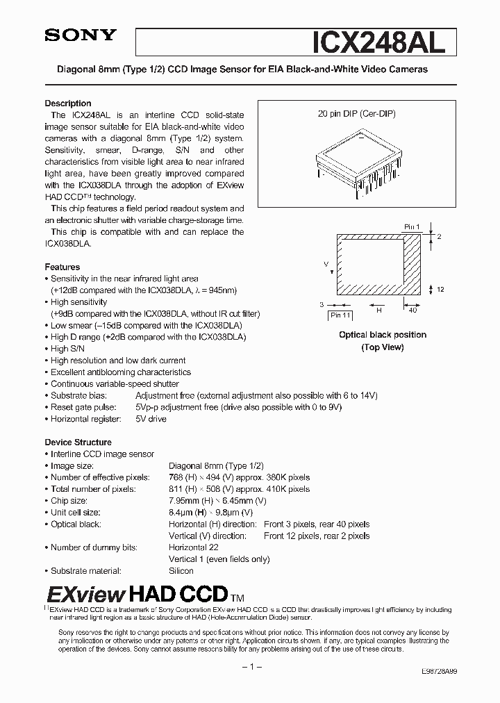 ICX248AL_41540.PDF Datasheet