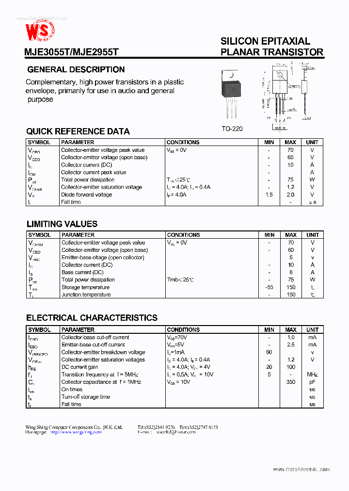 E3055T_68780.PDF Datasheet