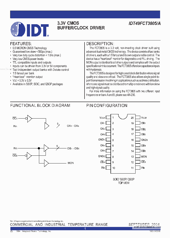 49FCT3805_69725.PDF Datasheet