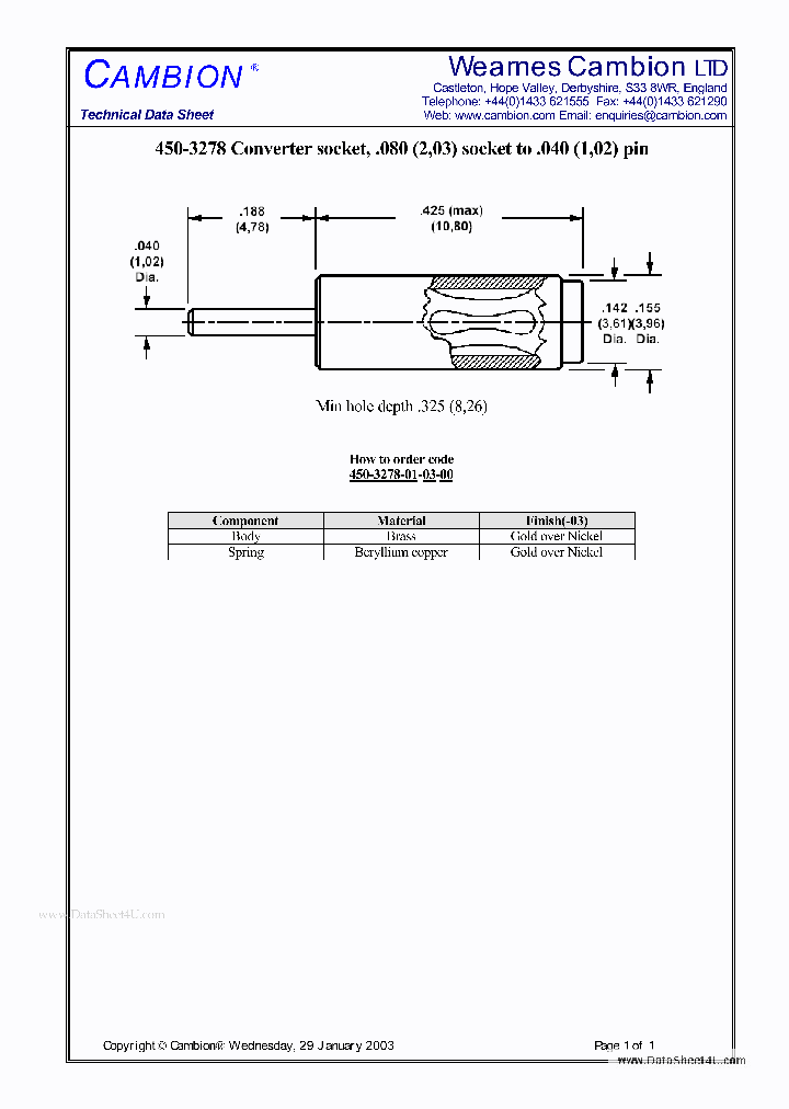 450-3278_71936.PDF Datasheet