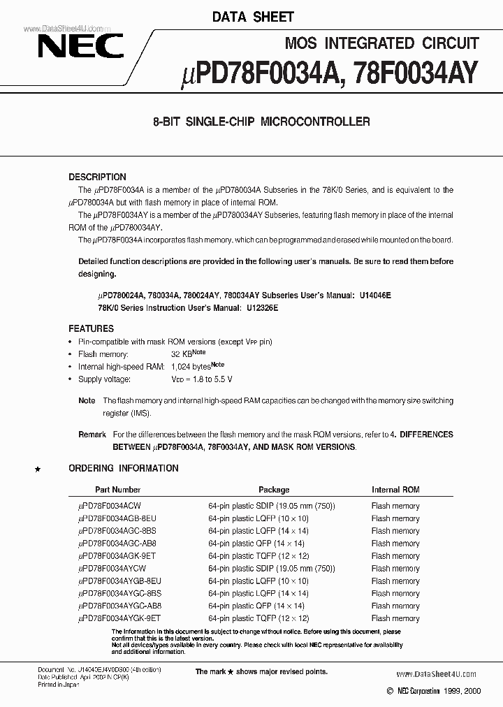 D78F0034A_43465.PDF Datasheet