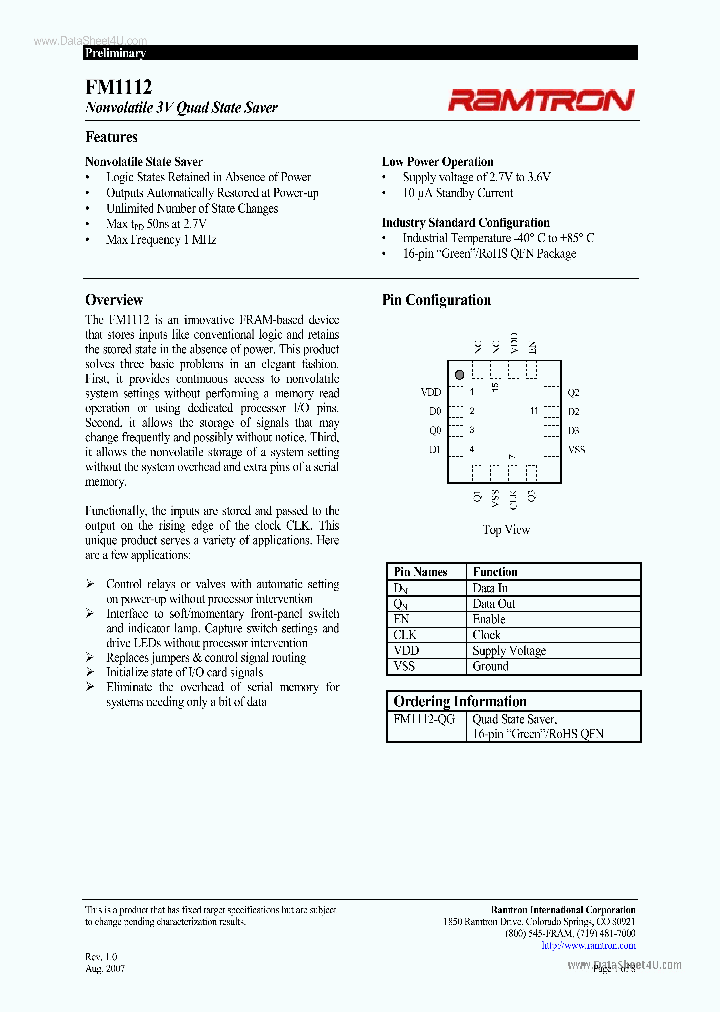 FM1112_44302.PDF Datasheet