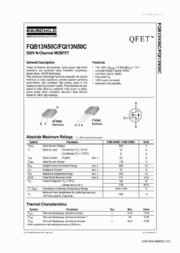 13N50C_89659.PDF Datasheet