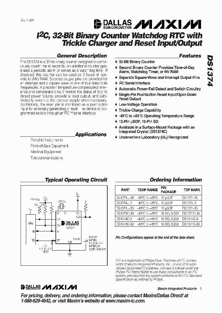 DS1374C-33_100992.PDF Datasheet