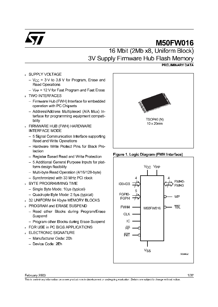 M50FW016_101061.PDF Datasheet