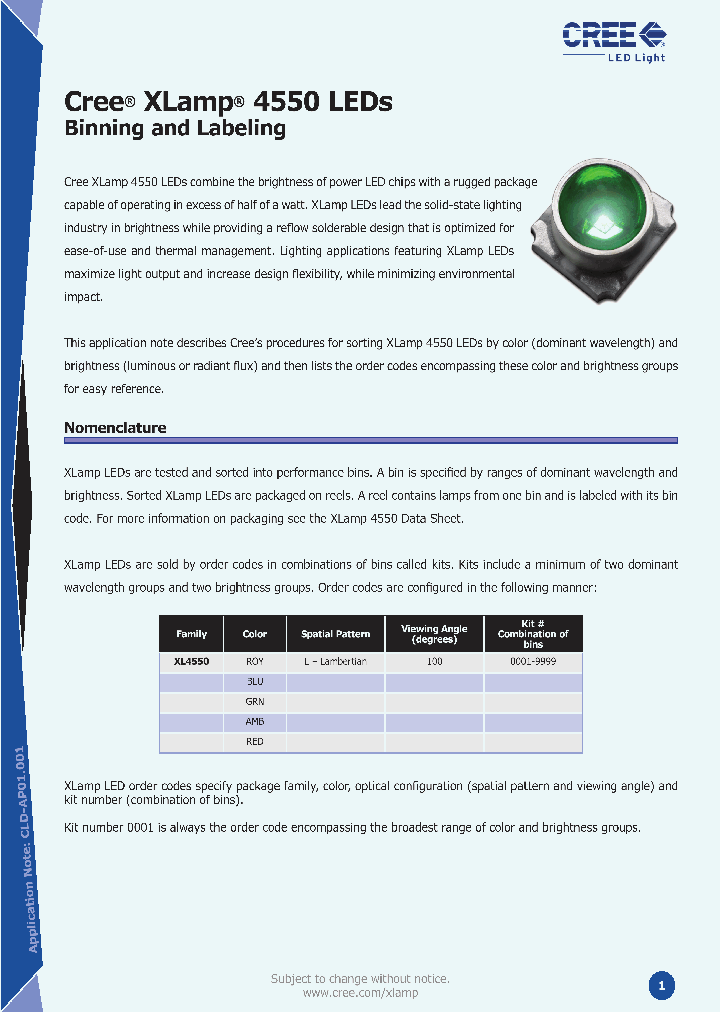 XL4550BLU-XXXX-B3-C-0001_103699.PDF Datasheet