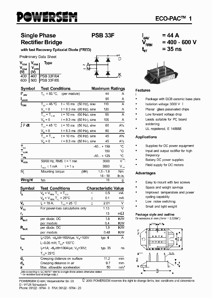 PSB33F-06_112705.PDF Datasheet