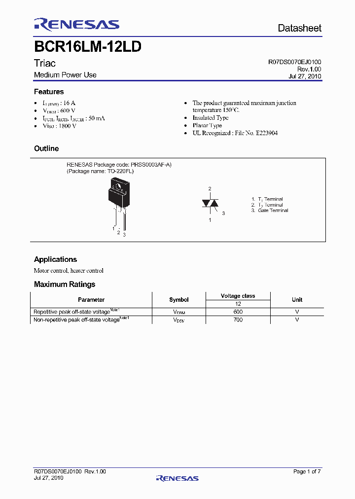 BCR16LM-12LD_113310.PDF Datasheet