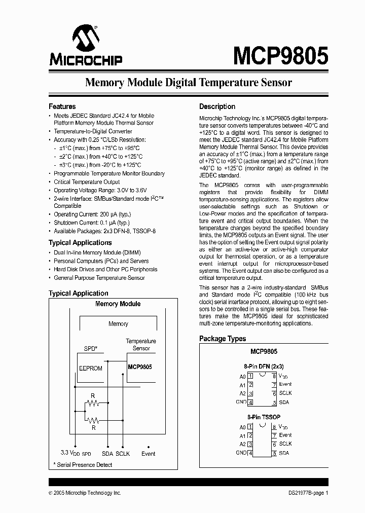 MCP9805-BEST_113665.PDF Datasheet