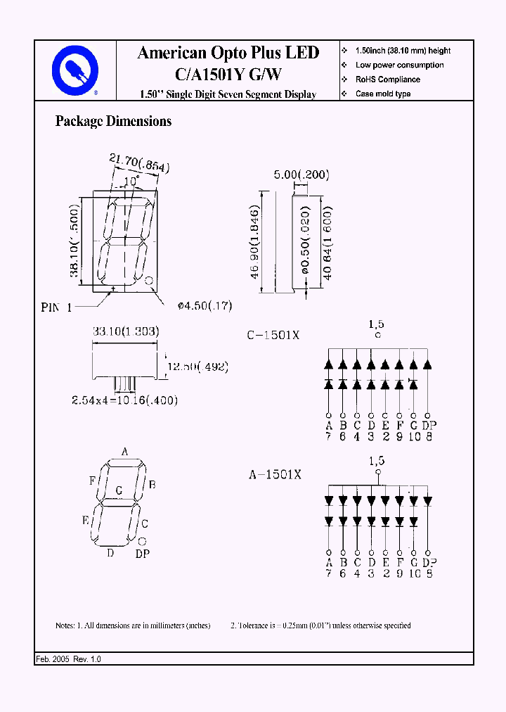 C1501YGW_131973.PDF Datasheet