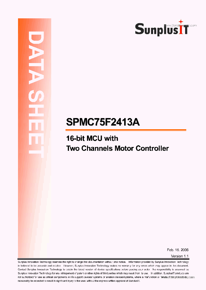 SPMC75F2413A_134122.PDF Datasheet