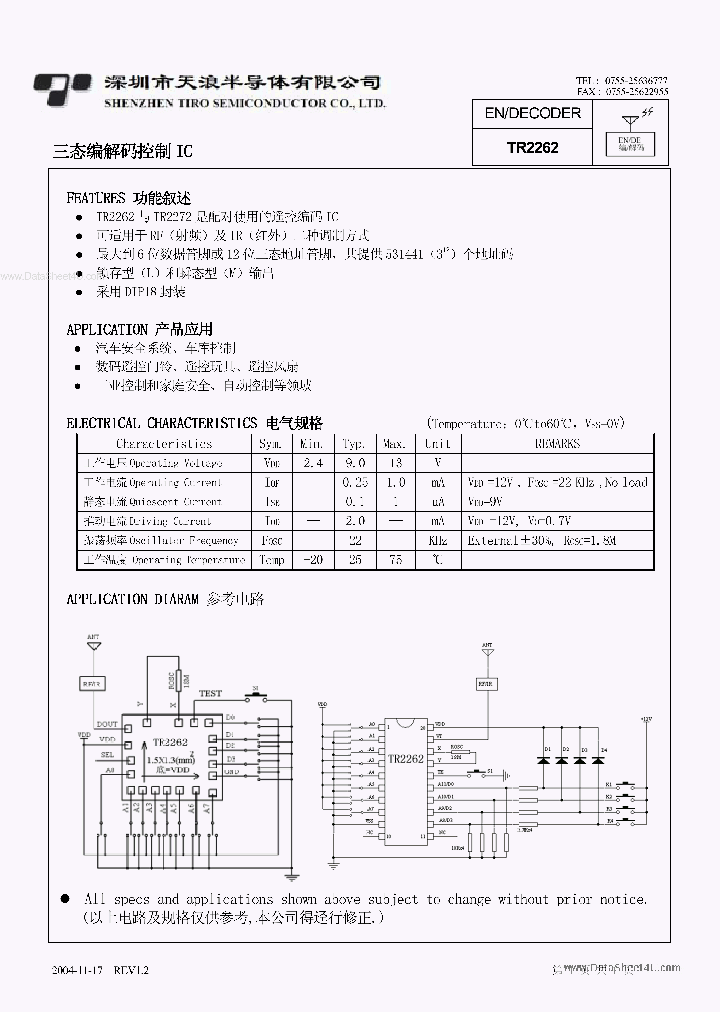 TR2262_135686.PDF Datasheet