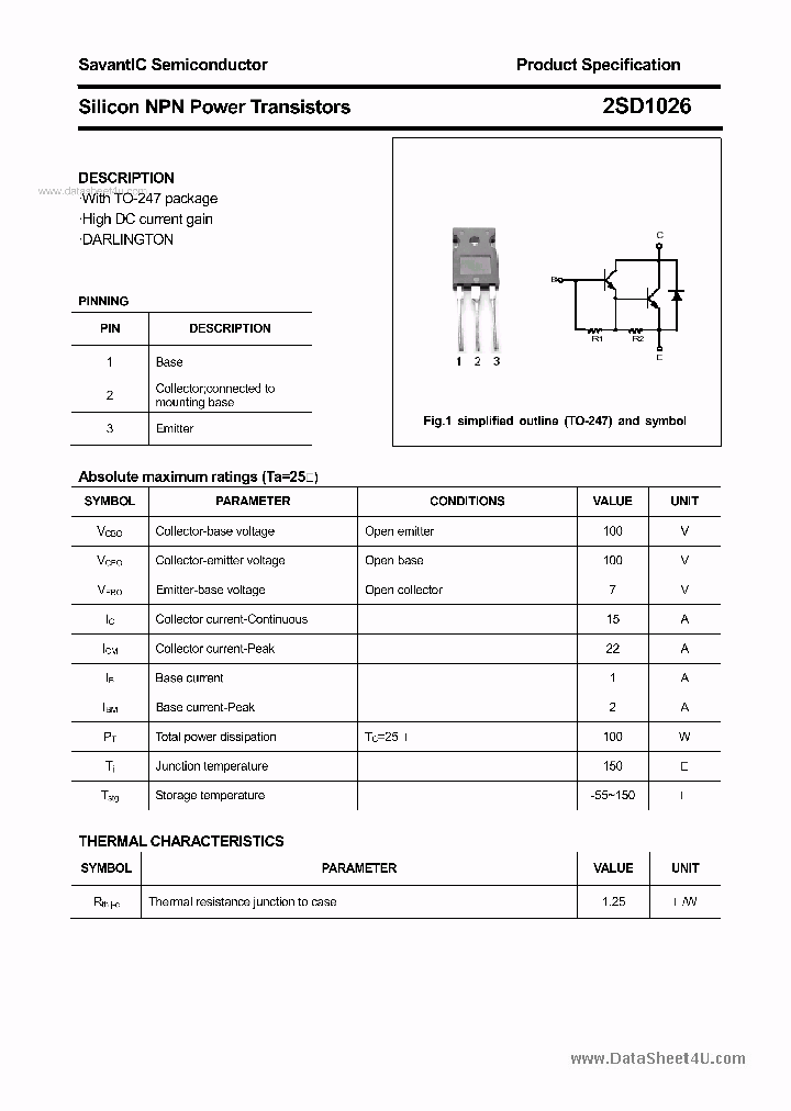 2SD1026_137207.PDF Datasheet