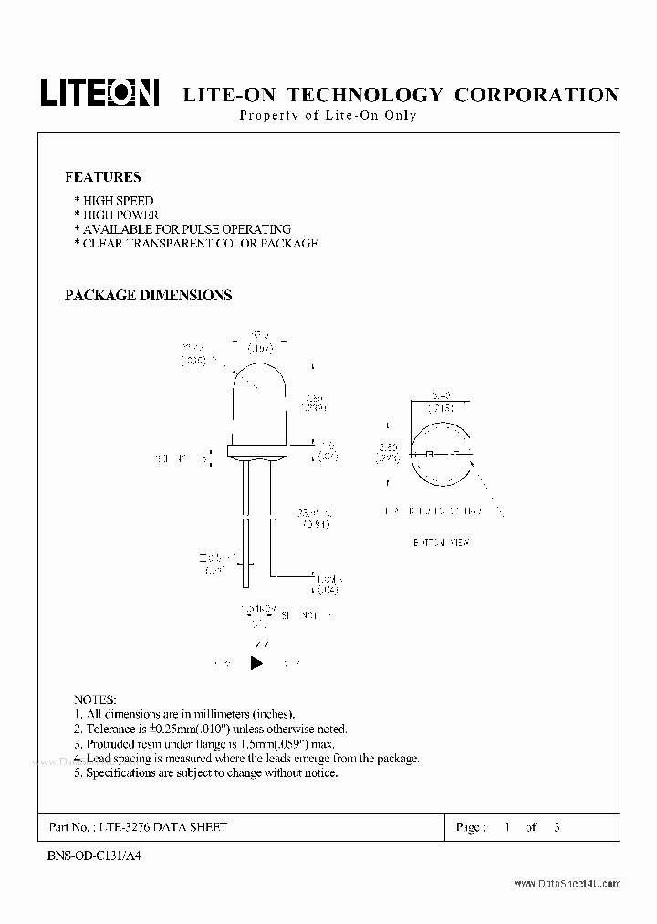 LTE-3276_137802.PDF Datasheet
