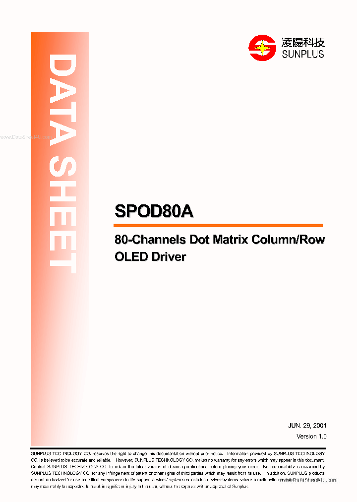 SPOD80A_139209.PDF Datasheet